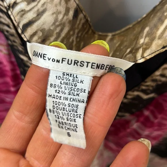 Diane Von furstenberg beautiful silk top - Picture 3 of 4